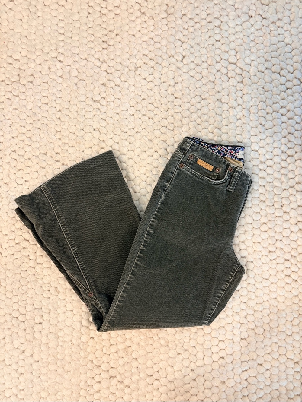 Vintage Tommy Jeans (Teens Size 14) Olive Green Corduroy Bootcut Pants